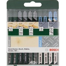 Bosch Professional Accessories Dekupaj Testere Seti, Yeşil, 10 Adet