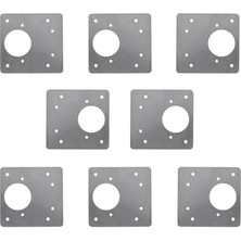 Dolap Kapak Taş Menteşe Tamir Sacı Nobel Pratik Onarım Kiti Yuva Saçı Tablası 8x8.5 cm 8 Adet