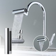 Fusty 360 Derece Döner Şelale Musluk Başlığı - 4 Fonksiyonlu Mutfak Batarya Başlığı