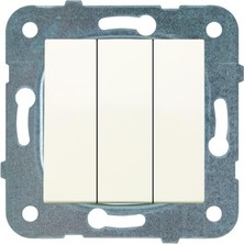 Viko Karre-Meridian Krem Üçlü Anahtar Mekanizma