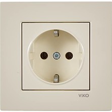 Viko Karre Krem Topraklı Priz          [enerji Sınıfı A]