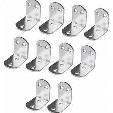 Orret Home 10’lu Metal Gönye Köşebent Seti – Deprem Için Mobilya Sabitleyici L Demir, Dolap ve Raf Güçlendirme Ayağı, Dayanıklı Metal Köşebent Bağlantı Aparatı (30X25X25 Mm)