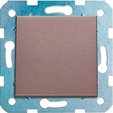 Viko Novella Antrasit Anahtar Mekanizma+Düğme Kapak Çabuk Bağlantı Çarpma Karşıtı Çocuk Korumalı