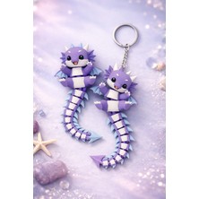 Yapı3D Sevimli Hareketli Ejderha Anahtarlık – Flexi Baby Dragon Fidget Oyuncak Çanta Aksesuarı