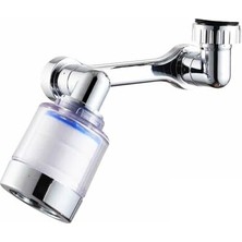 1080° Dönebilen Filtreli Musluk Başlığı – Su Tasarruflu Perlatör Başlık, Oynar Başlı Sistem, Lavabo & Mutfak Uyumlu, Yüksek Basınçlı, Kolay Montaj