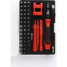 Busstier 52 Parça Tornavida Seti Manyetik Hassas Uçlu Tornavida Tamir Seti Telefon Bilgisayar Saat Elektronik Onarım Aracı Profesyonel El Aleti Takımı