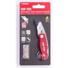 Katlanır Mini Maket Bıçağı- VT875158 5 Adet Yedekli