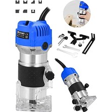 Alman 3000 W 6 Kademe Devir Ayarlı Formika Traşlama Freze Makinesi 6 mm Pens Mv