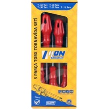 Hon 5 Parça Profesyonel Torx Tornavida Seti