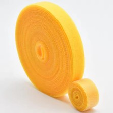 Yapışkanlı Kablo Düzenleyici, Cırt Cırtlı Kablo Sabitleyici, 5 Metre x 1 cm (Sarı)