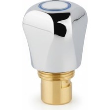 Paslanmaz Çelik Krom Musluk Başlığı, Sarı Pirinç, Aç Kapa Özellikli