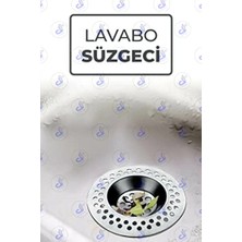 Paslanmaz Metal Lavabo Süzgeci