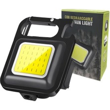 Mini LED Fener Taşınabilir Çok Fonksiyonlu, Yüksek Lümen, Cob Anahtarlık, Dış Mekan Için Şarj Edilebilir Acil Durum Işığı, Mini Kamp Feneri          [enerji Sınıfı A++]