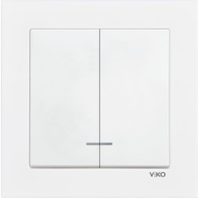 Viko Karre 55 Beyaz Işıklı Komütatör C1 Mekanizma