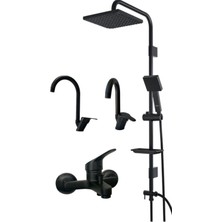 Delixa Armatür Batarya Seti Duş Seti Batarya Seti Lavabo Mutfak Bataryası ,SFARST001RE