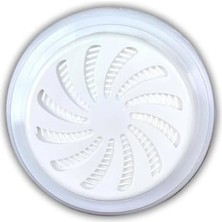 Standart Ayarlanabilir Menfez – Yuvarlak Beyaz Plastik Havalandırma Menfezi, Kontrollü Hava Akışı, Duvar ve Kapı Uyumlu