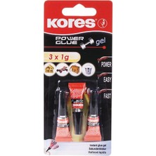 Power Glue Jel Yapıştırıcı 3x1 Gram Blister