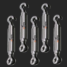 Çelik Kanca M12 Yük Halat Gerdirme Galvenizli Paslanmaz 5 Adet