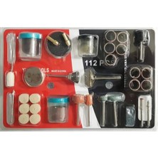 Taşlama Fırçalama Seti 112 Parça Polisaj Gravür Zımpara Cilalama Seti Takımı Matkap Ucu Ahşap Metal Çelik Mermer