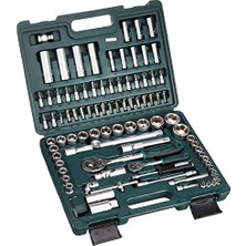 Brüder M 2055-SL Lokma Anahtar Seti, 1/4 Inç + 1/2 Inç 94 Parçalı,