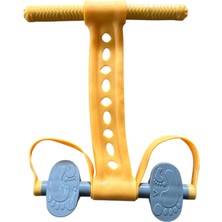 Delixa Çok Fonksiyonlu Egzersiz Aleti, Mekik Çekme Kürek Kondisyon Ekipmanı, Dirençli Aleti (Sarı)