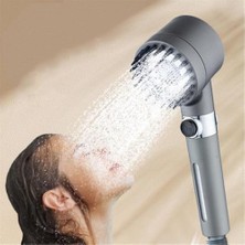 Duş Başlığı Masajlı Uçlu, Su Stop Tuşlu,filtreli 3 Fonksiyonlu El Duş,%30 Su Tasarruflu Handshower, Massage Handshower