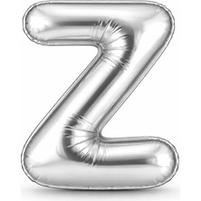 Eng Parti Dünyası Z Harfi - Gümüş Folyo Harf Balon 40 Inç