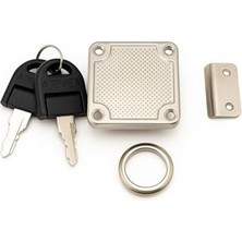 Profesyonel Kare Çekmece Kilidi, Nikel, Krom, 22 Mm, 4x4 Cm, 2 Anahtarlı, Yüksek Kaliteli, Güvenli Kilit, Dayanıklı, Ofis, Evrak Dolabı Uyumlu, Kolay Montaj, Mobilya Çekmece Kilidi