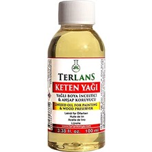 Terlans Keten Yağı Resim Yağı Ahşap Koruyucu 100 ml Linseed Oil