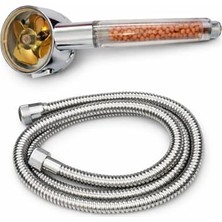 Mineralli Filtreli Duş Başlığı ve Paslanmaz Çelik Duş Hortumu Seti, Yüksek Basınçlı Su Tasarruflu El Duşu, Kireç Önleyici Banyo Aksesuarı,filtreli El Tipi Duş Başlığı          [enerji Sınıfı A+]