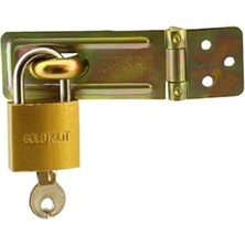 Sandık Kutu Askısı 25 Lik Menteşeli Kilit Aparatı Tosba Kilit 25 mm Asma Kilit 2'li Set