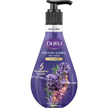 Duru 500 ml Lavanta Sıvı Sabun Organik İçerikli Yumuşak Dokunuş ve Ferahlatıcı Koku