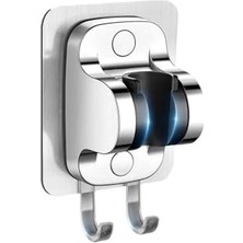 Mayaglory Yapışkanlı Duş Başlığı Tutucu, Ayarlanabilir El Duş Tutacağı Delme Yok Duvara Monte Su Geçirmez, Mafsal, Duş Askısı (Chrome)