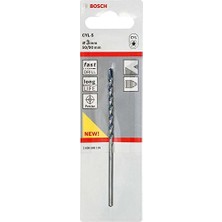 Bosch Professional Accessories Matkap ve Kırıcı Delici Uçları, Taş ve Beton, Gri, Durchmesser-3 Mm/gesamtlänge-90 Mm, 1 Adet