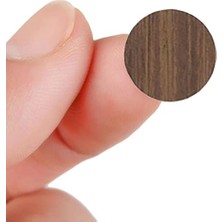 Yapışkanlı Vida Tapası Tıpası Ceviz Renk Vida Kapatıcı Kapağı (100 Adet)