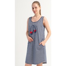 Vienetta Pamuklu Kadın Kalın Askılı Gecelik, 601162