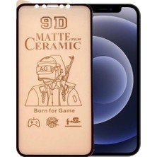 Bukrem Store Apple Uyumlu   iPhone 12 Ekran Koruyucu 9d Mat Seramik Tam Kaplayan