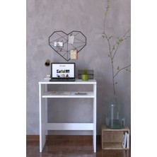 Remaks Modern Tasarımlı Beyaz Bilgisayar Masası Ahşap Malzeme ile Minimalist Özellikler