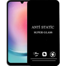 Bukrem Store Samsung Galaxy Uyumlu A24 Anti Statik Ekran Koruyucu Toz Tutmayan Kırılmaz Cam