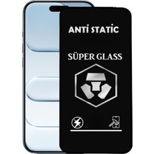 Bukrem Store Apple Uyumlu   iPhone 17 Air Anti Static Toz Tutmayan Çerçeveli Temperli Ekran Koruyucu Cam