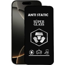 Bukrem Store Apple Uyumlu   iPhone 16 Pro Anti Static Toz Tutmaz Çerçeveli Ekran Koruyucu