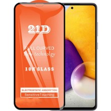Bukrem Store Samsung Uyumlu A72 Ekran Koruyucu 21D Kırılmaz Cam