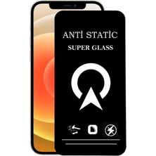Bukrem Store Apple Uyumlu   iPhone 12 Anti Static Toz Tutmaz Çerçeveli Ekran Koruyucu Cam