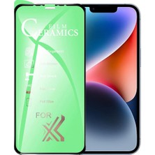 Bukrem Store Apple Uyumlu   iPhone 14 Ekran Koruyucu 9d Seramik Nano Tam Kaplayan Kavisli