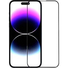 Bukrem Store Apple Uyumlu   iPhone 16 Plus Ekranı Koruyucu Tam Kaplayan Siyah Çe