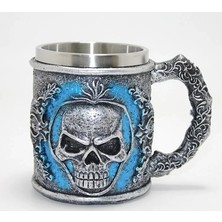 Asiltech Grim Reaper Azrail Kabartmalı 3D Tasarım Çelik Kupa Bardak