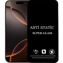 Bukrem Store Apple Uyumlu   iPhone 16 Pro Max Anti Statik Ekran Koruyucu Toz Tutmayan Kırılmaz Cam