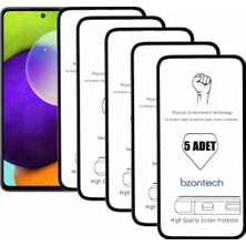 Bukrem Store Samsung Galaxy A52 Ile Uyumlu Ekran Koruyucu Tam Kaplayan 5li Set