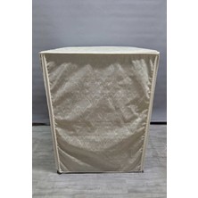 Başak Ev Tekstili Krem Polyester Kumaş Çamaşır Makinesi Örtüsü – Leke Tutmaz, Su Geçirmez Modern Tasarım