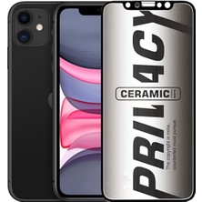 Bukrem Store Apple Uyumlu   iPhone 11 Hayalet Ekran Koruyucu Mat Seramik Hayalet Gizli
